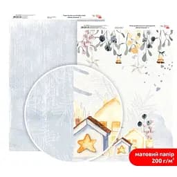 Бумага дизайнерская двухсторонняя матовая „Winter Dreamer“ 3 21х29,7см 200г/м2 ROSA TALENT