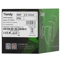 IP-камера TC-C34UN Spec:I8/A/E/Y/2.8-12mm/V4.2, 4MP, Bullet, 2.8-12mm AVF, f/1.6, IR80m, DC12 Tiandy teh0016025 - мініатюра 4