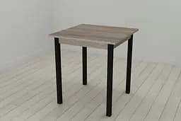 Стіл кухонний Ferrum-decor Дієго 75x70x70 Чорний ДСП Сонома Трюфель 16мм (FRD-106301)