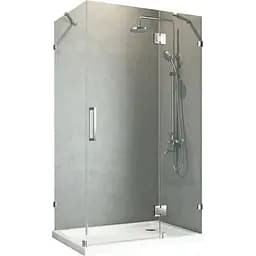 Боковая стенка для кабины Koer SR SW04-90x200-TR-07 прозрачное стекло Easy Clean 10 мм, graphite KR5391, прозрачное, графит