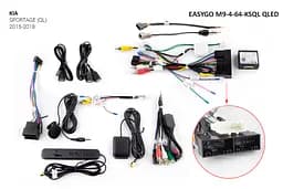 Штатна автомагнітола EasyGo M9-4-64-KSQL QLED KIA Sportage - мініатюра 2
