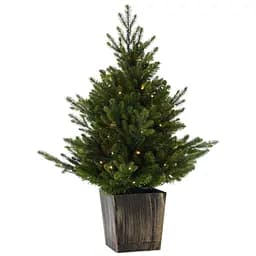 Ялинка штучна Chomik з 90 теплими LED-лампами в горщику 90 см (UMI9087)