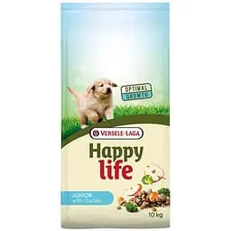 Сухий корм Happy life Junior with Chicken 10 кг хеппі лайф джуніор для цуценят усіх порід