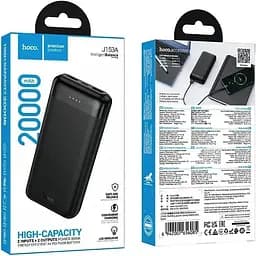 Зовнішній акумулятор Hoco J153A Stability 20000mAh 10W Black [161343] - мініатюра 4
