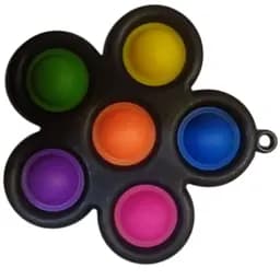 Іграшка Сімпл Дімпл різнокольоровий квітка антистрес 5 пупирок спинер