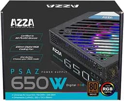 Блок живлення AZZA 650W PSAZ-650W(ARGB) (PSAZ-650W(ARGB)) - мініатюра 3