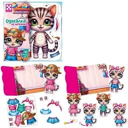 Гра розвиваюча з липучками Vladi Toys Кошеня VT1320-03 Різнокольоровий