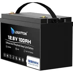 Літій-залізо-фосфатний акумулятор Louitton-128100 12.8V 100Ah 1280Wh LiFePO4 - мініатюра 2