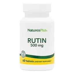 Вітаміни та мінерали Natures Plus Rutin 500 mg, 60 таблеток