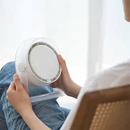 Портативний вентилятор WIWU WI-FS07 Snow desktop fan White - мініатюра 6