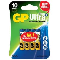 Батарейка GP Ultra Plus Alkaline АА LR03 (24AUP-U4) 4 шт.