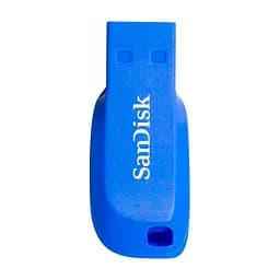 USB флеш накопичувач SanDisk 64GB Cruzer Blade Electric Blue USB 2.0 (SDCZ50C-064G-B35BE) - мініатюра 2