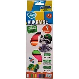 Набір тіста для ліплення Lovin Ukraine 41208, 9 кольорів