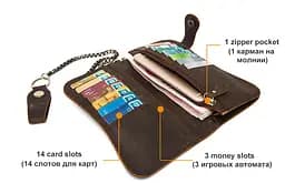 Клатч унісекс 20043 Vintage коричневий - мініатюра 5