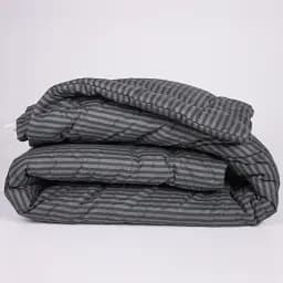 Набір MirSon №1087 Сolor Fun Line Stripe Black Bamboo 220 х 240 см чорний (2200010881028) - мініатюра 2