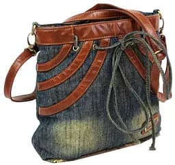 Джинсова сумка у формі жіночої спідниці Fashion Jeans8057 Темно-синя - мініатюра 1