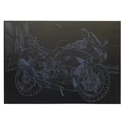 Гравюра А4 "Мотоцикл" ГрА4-11с эконом вариант в пакете 29,7х21 см