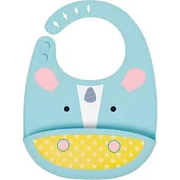 Нагрудник Skip Hop Zoo Єдиноріг бірюзовий з жовтим (232204)