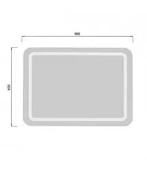 Дзеркало Мойдодир Tina 60х80 / 80x60 з LED-підсвіткою - мініатюра 6