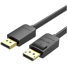 Кабель мультимедийный DisplayPort M to DisplayPort M 1.5m black Vention (HACBG)
