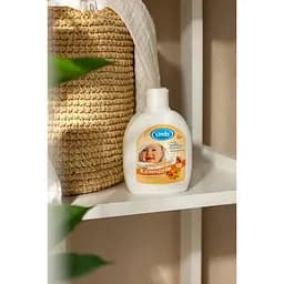 Шампунь детский без слез с Д Пантенолом Lindo U 782 с экстрактом календулы 300 мл.