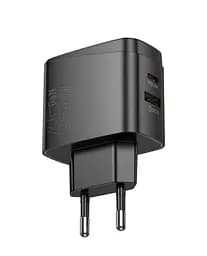 Адаптер зарядний пристрій із бічними виходами Hoco CS63A Bright 65 W (2 порти 1 A1C) + кабель C-C - мініатюра 6