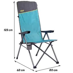 Крісло розкладне Uquip Justy XL Blue/Grey (244037) - мініатюра 6