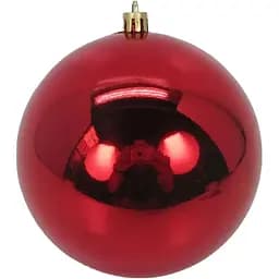 Новорічна куля Yes! Fun 12 cм червона глянець