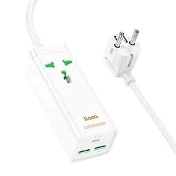 Фильтр-удлинитель Hoco AC9A Talent desktop charger (1 х розетка 2 х USB 1 х Type-C)  30W 10A