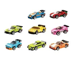 Конструктор детской машинки WOMA набор из 8 штук с катапультой из коллекции автомобили 560 деталей