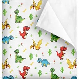 Пелюшка багаторазова Cosas непромокаюча Dino Baby 70х120 см (Diaper_DinoBabyColor_70x120)