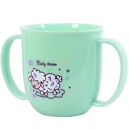 Чашка детская Baby Team з ручками, зеленая (6008)