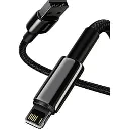 Кабель Baseus Tungsten Gold Fast Charging Cable USB to Lightning 2.4A 2m CALWJ-A01 Black - мініатюра 2