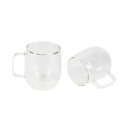Набор стеклянных чашек Bergner Coffee & tea lovers 440 мл 2 шт (BG-20116-MM)
