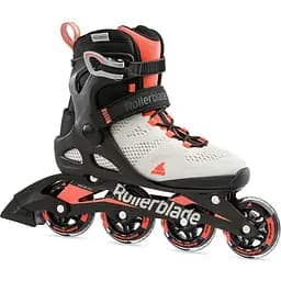 Ролики жіночі Rollerblade Macroblade 80 Womens 265 Сірий-Червоний