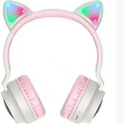Навушники Hoco W27 CAT EAR Wireless headphones рожеві 6931474718464