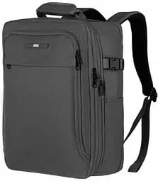 Рюкзак дорожный 2Е Trek, Cabin size, полиэстр, EXP, 17/23л, с отсеком для ноутбука 16", серый 2E sum0027680