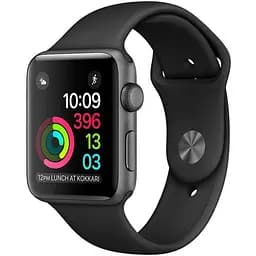 Смарт-годинник Apple Watch Series 3 GPS 38mm Space Gray with Black Sport Band (MTF02) [35253]