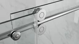Двері в нішу Koer SR SD06-120x220-TR-01 прозоре скло Easy Clean 8 мм, хром KR5367, універсальні, прозорий, хром - мініатюра 4