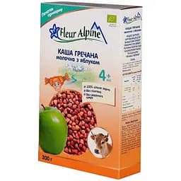 Каша молочная Fleur Alpine Organic Гречневая с яблоком 200 г