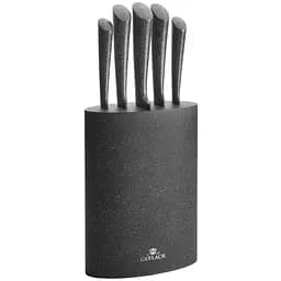 Набір з 5 кухонних ножів та підставки Gerlach Чорний 000267168