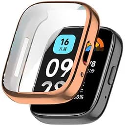 Захисний чохол Tamister для смартгодинника Redmi Watch 3 Active рожеве золото