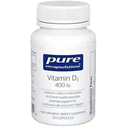 Вітамін D3 Pure Encapsulations 400 МО 120 капсул