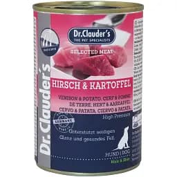 Вологий корм для собак Dr.Clauder’s Selected Meat Venison & Potato оленина та картопля 400 г