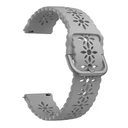 Ремінець Flower для Samsung Galaxy Watch 42mm - сірий ширина кріплення 20мм силікон Watchbands (W32-5WB13876522) - мініатюра 2