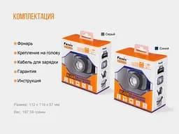 Ліхтар налобний Fenix ​​HL40R синій - мініатюра 22