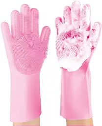 Перчатка для мойки посуды Gloves for washing dishes Pink (11020)