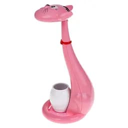Настільна лампа Brille лед дитяча маленька для школяра TP-052 6W LED Pink / WH - мініатюра 4