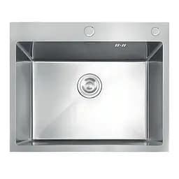 Кухонная мойка из нержавеющей стали Mixxus MH5843 Decor Nano-Silver MI7041, Decor