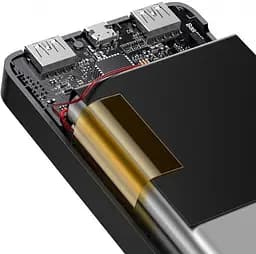 Зовнішній акумулятор Baseus Bipow Digital Display 15 W 20000 mAh (PPDML-J01) Чорний - мініатюра 5